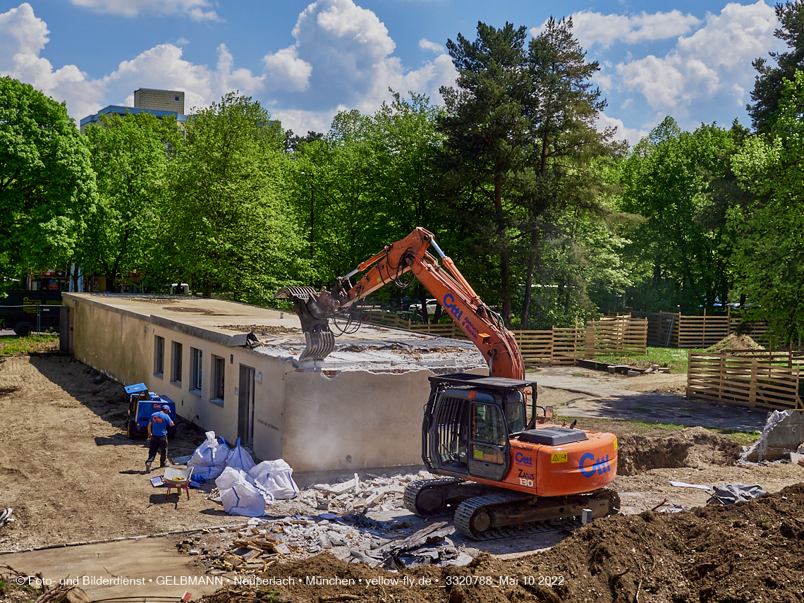 10.05.2022 - Baustelle am Haus für Kinder in Neuperlach